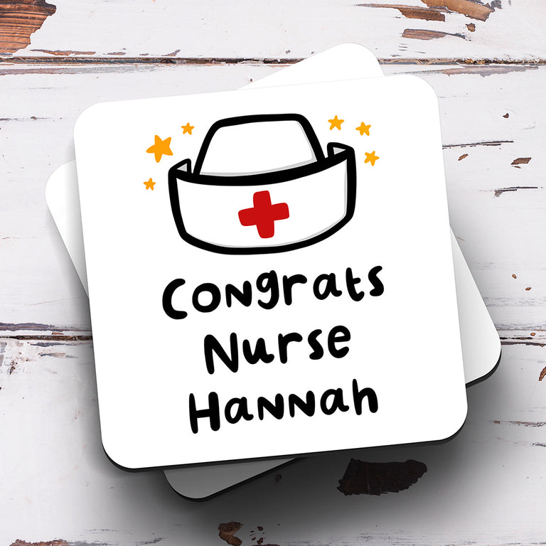 Personalised Coaster - Nurse Congrats