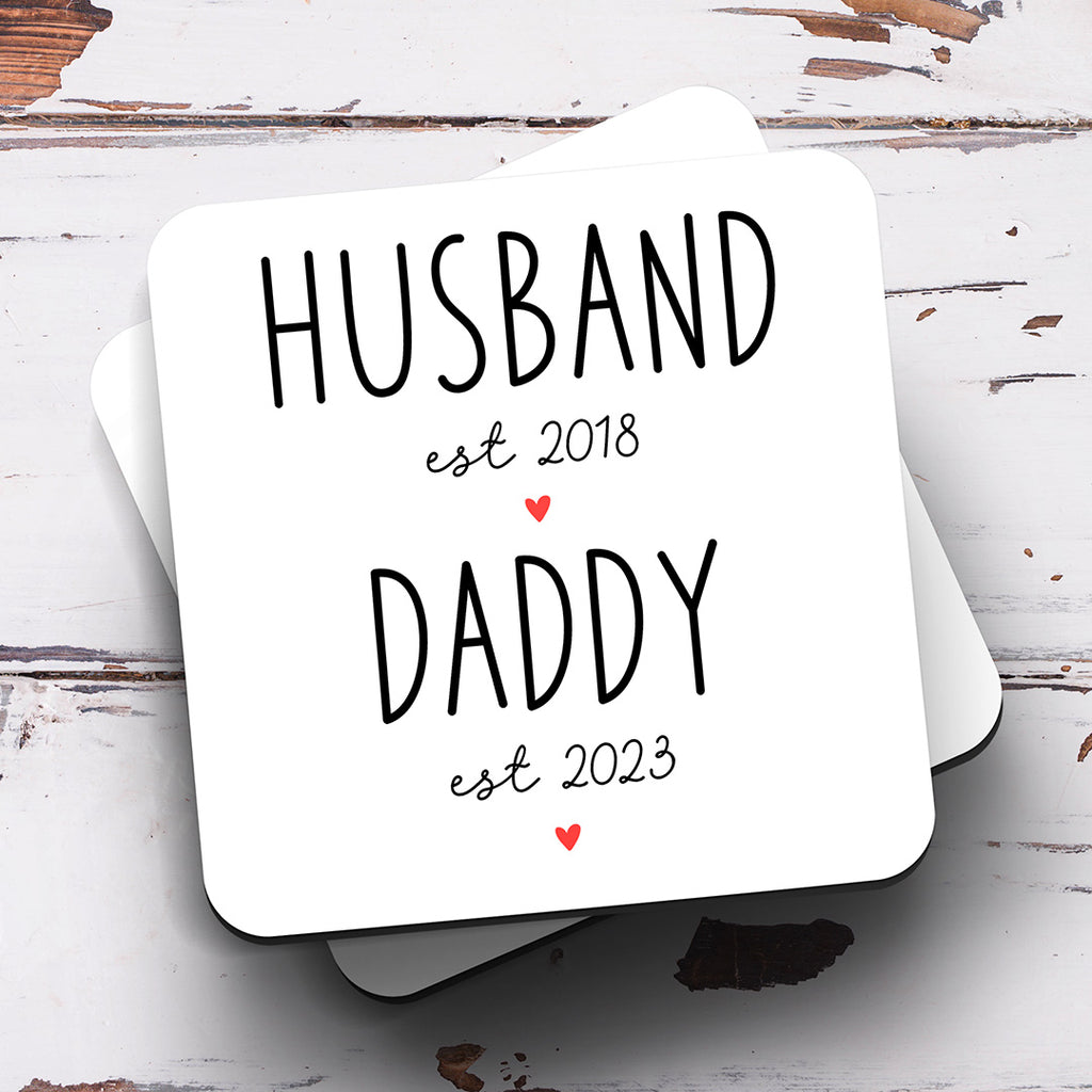 Personalised Coaster - Daddy Est