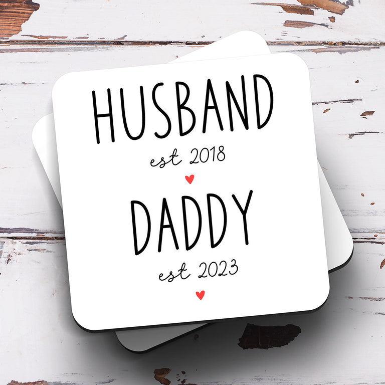 Personalised Coaster - Daddy Est
