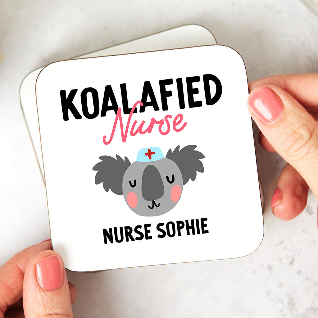 Personalised Coaster - Nurse Koalafied