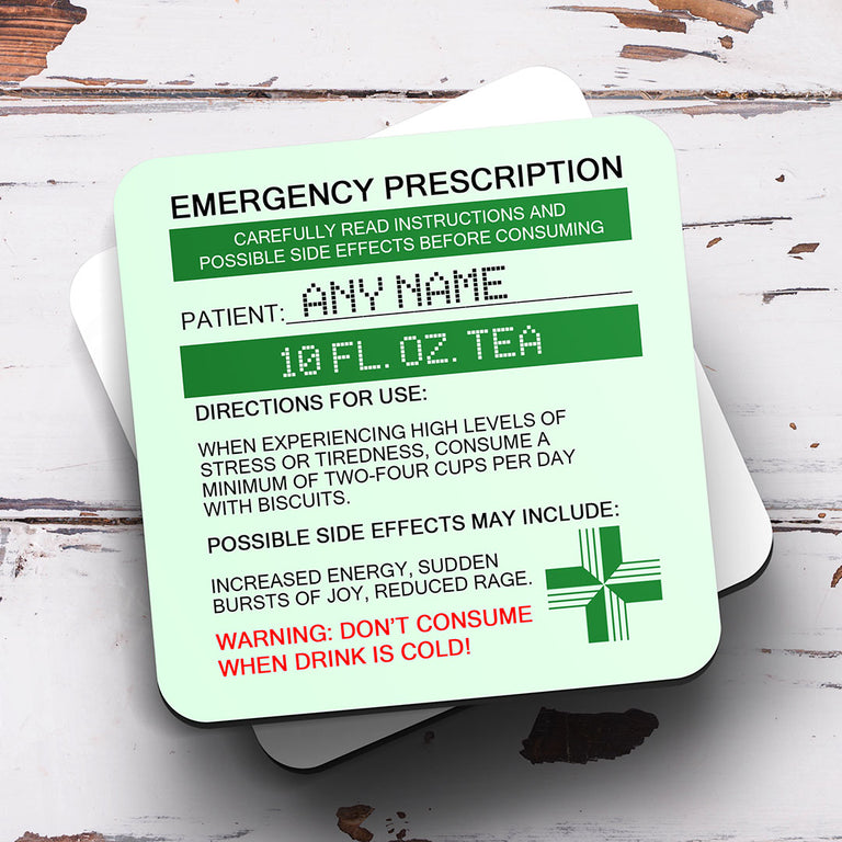 Personalised Coaster - Prescription Tea