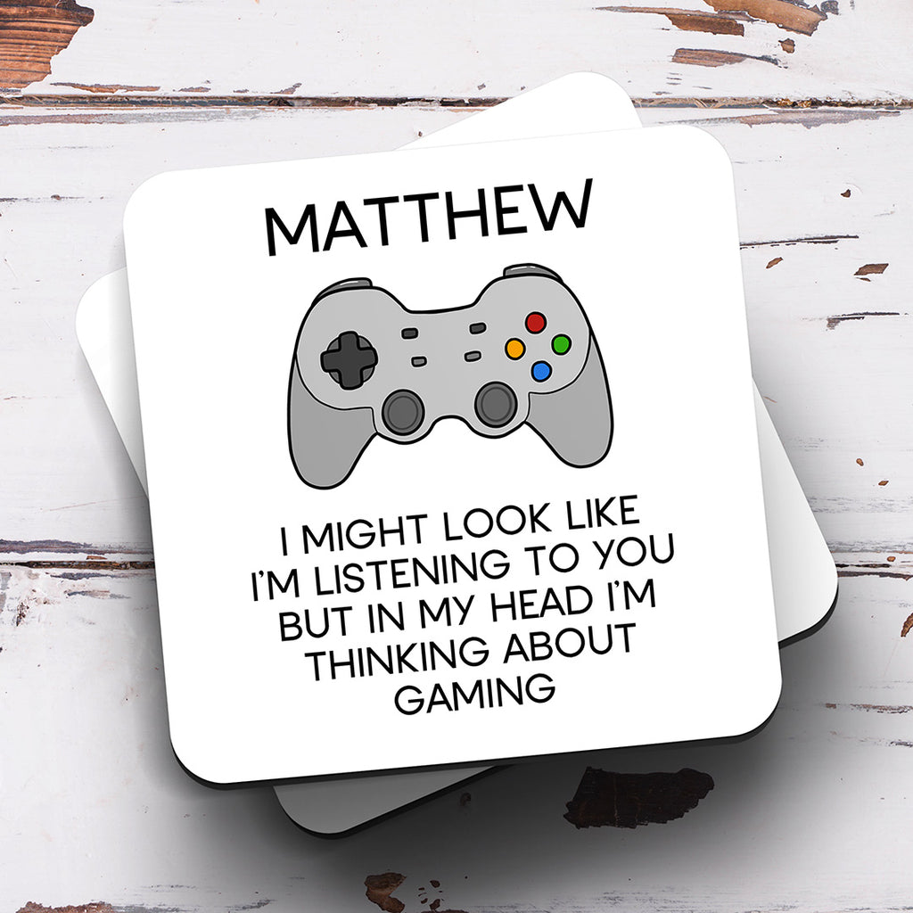 Personalised Coaster - Gaming Thinking About
