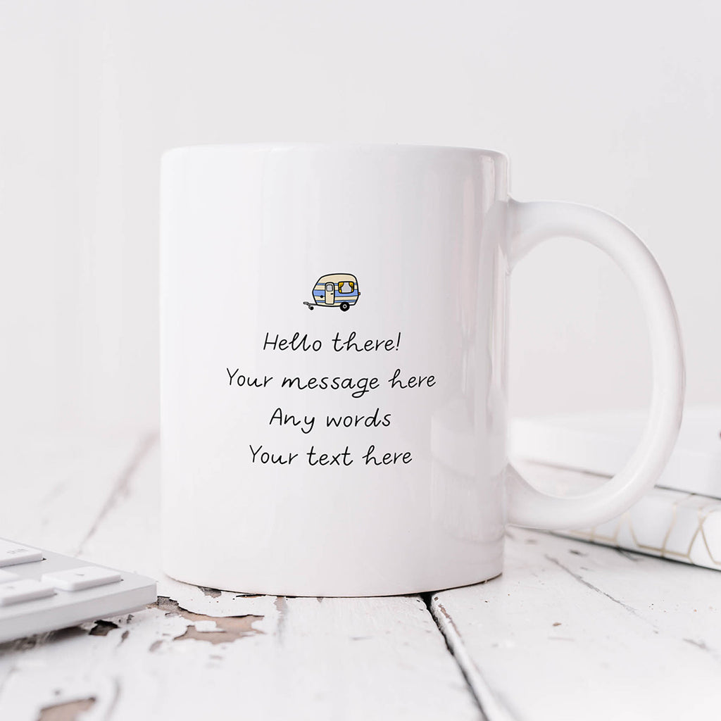 Personalised Mug - Caravan Thinking About