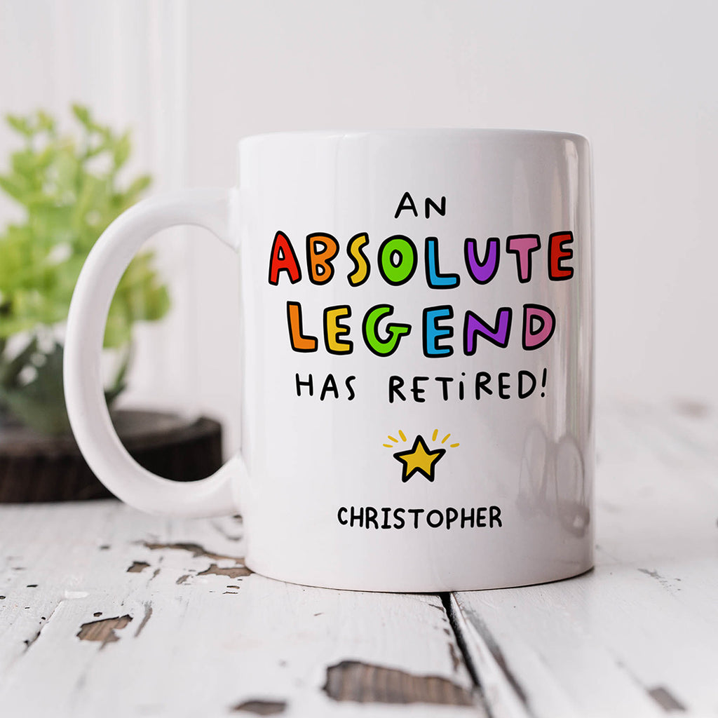 Personalised Mug - Absolute Legend Retired