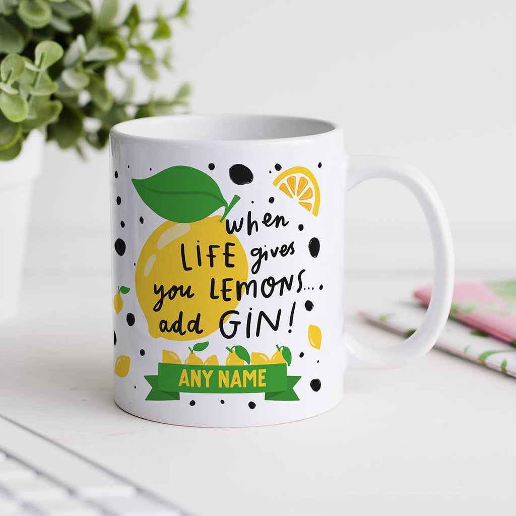 Personalised Mug - Lemons And Gin