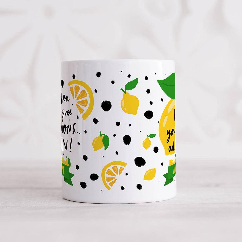 Personalised Mug - Lemons And Gin