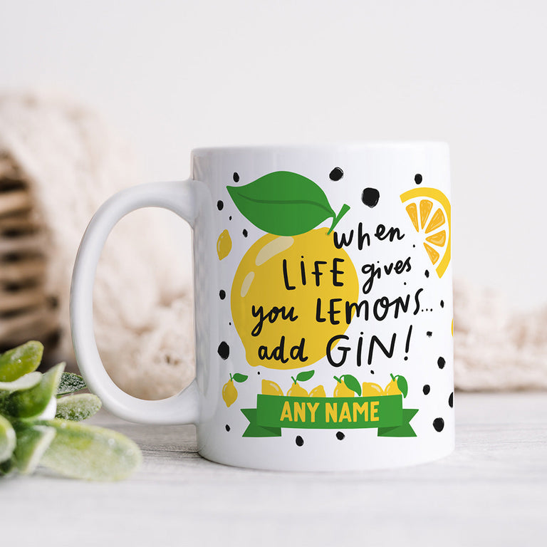 Personalised Mug - Lemons And Gin