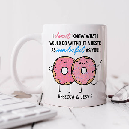 Personalised Mug - Donut Know Bestie - Arrow Gift Co