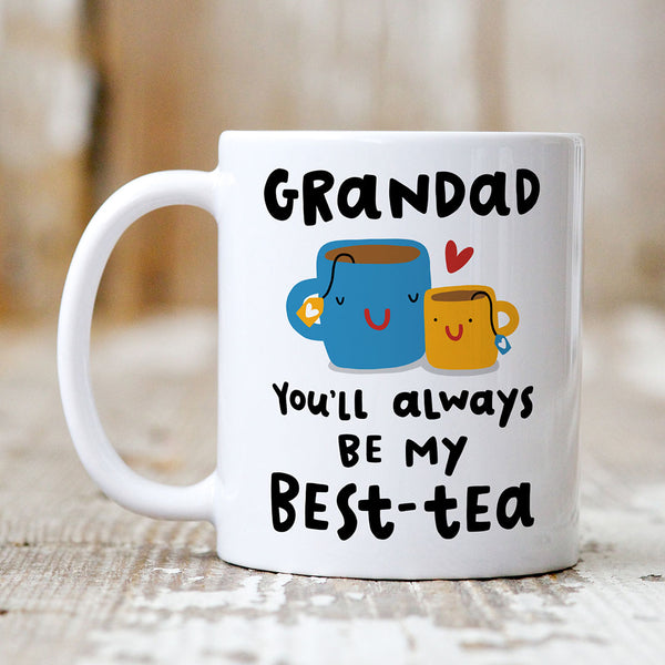 Personalized "My Favorite People Call Me Grandpa" Mug - 11oz Ceramic Coffee Cup, Customizable
