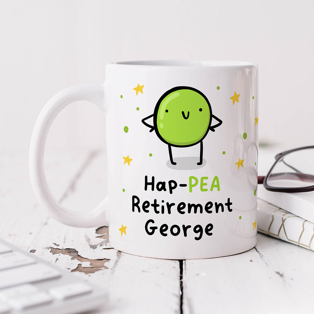 Personalised Mug - Hap-pea Retirement
