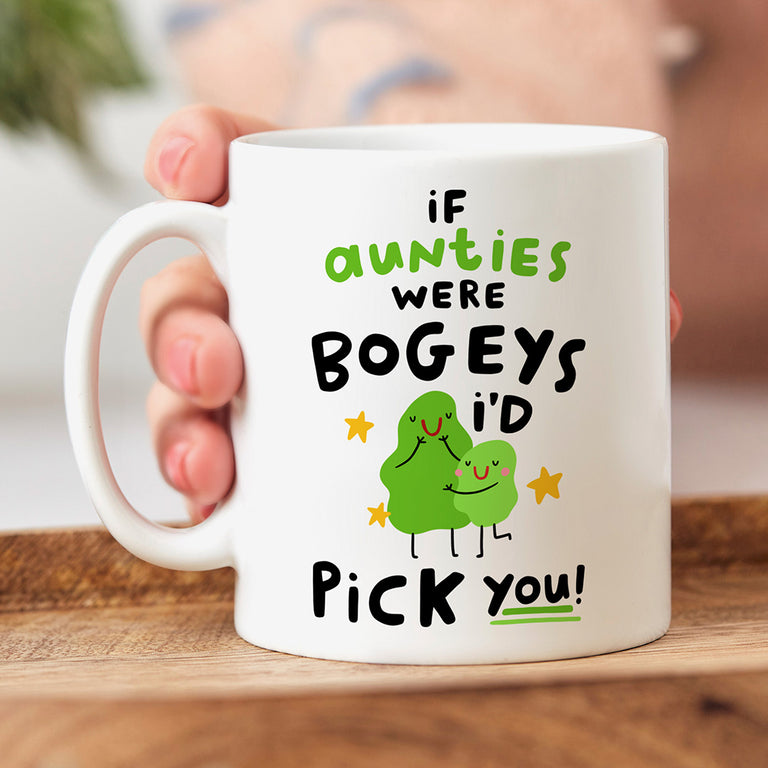 Personalised Mug - If Aunties Were Bogeys