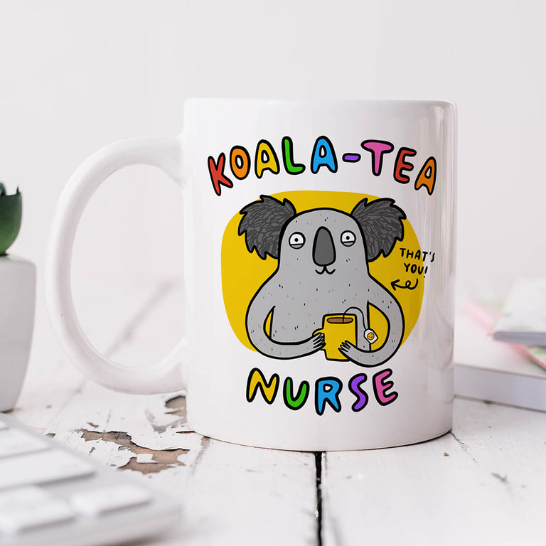 Personalised Mug - Nurse Koala Tea