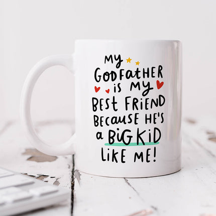 My Godfather Is My Best Friend Personalised Mug - Arrow Gift Co