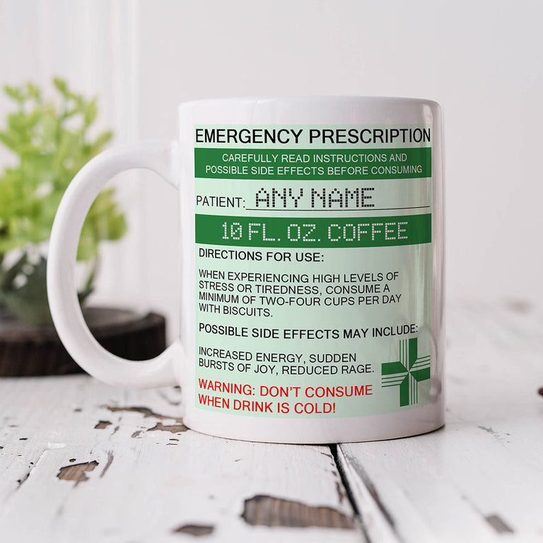 Personalised Mug - Prescription Coffee