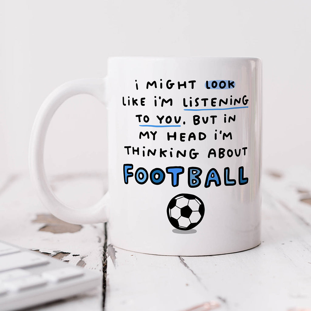 Personalised Mug - Football Thinking About