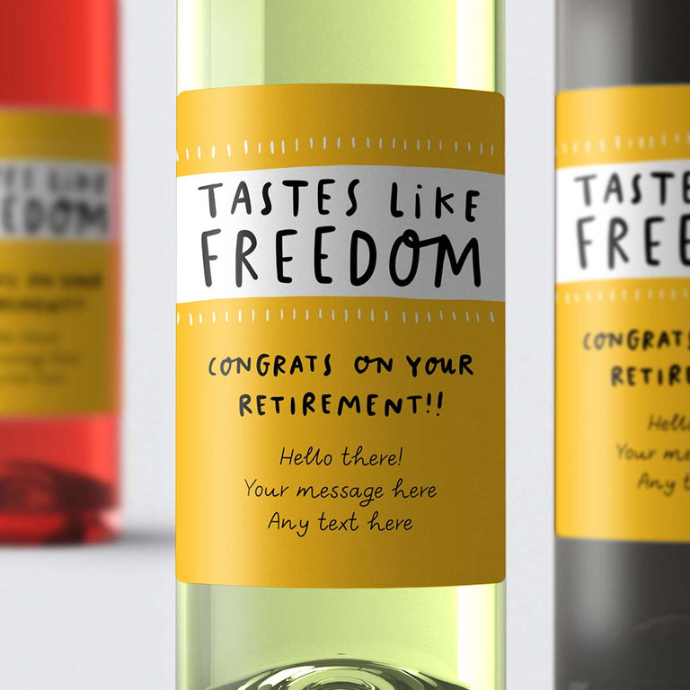 Personalised Wine Label - Freedom