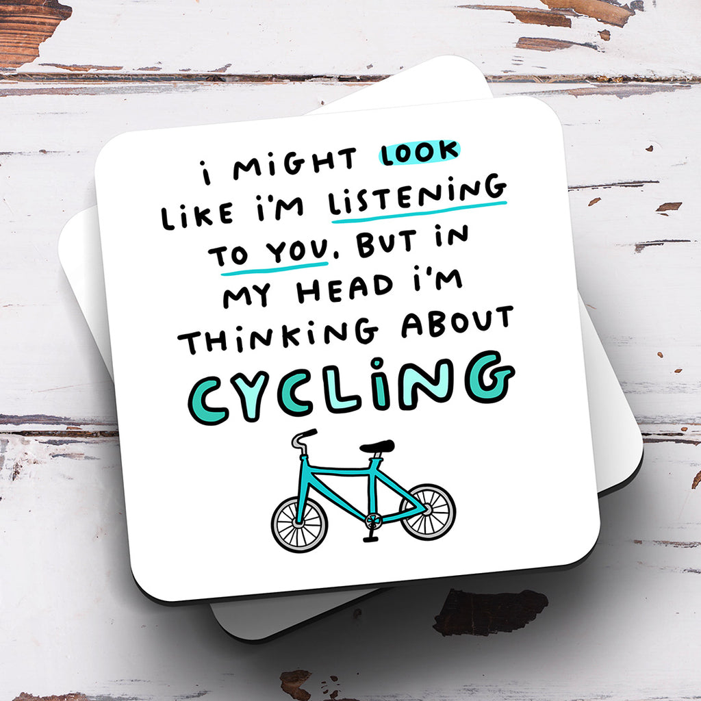 Personalised Mug - Cycling Thinking About