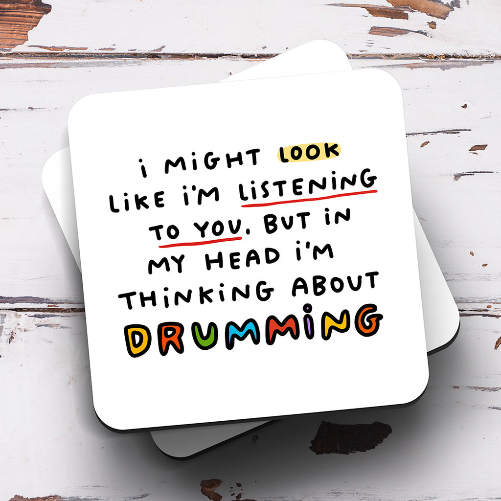 Personalised Mug - Drumming Thinking About