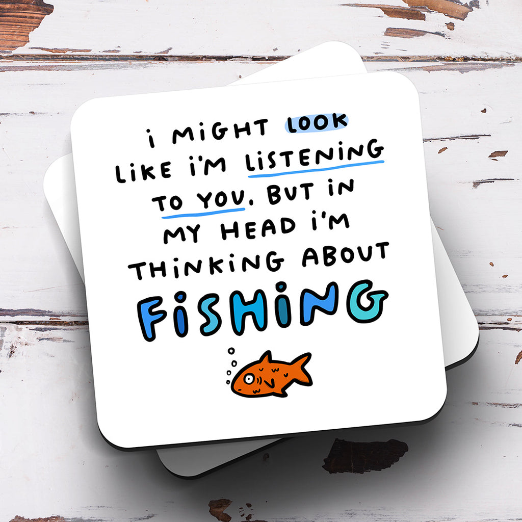 Personalised Mug - Fishing Thinking About