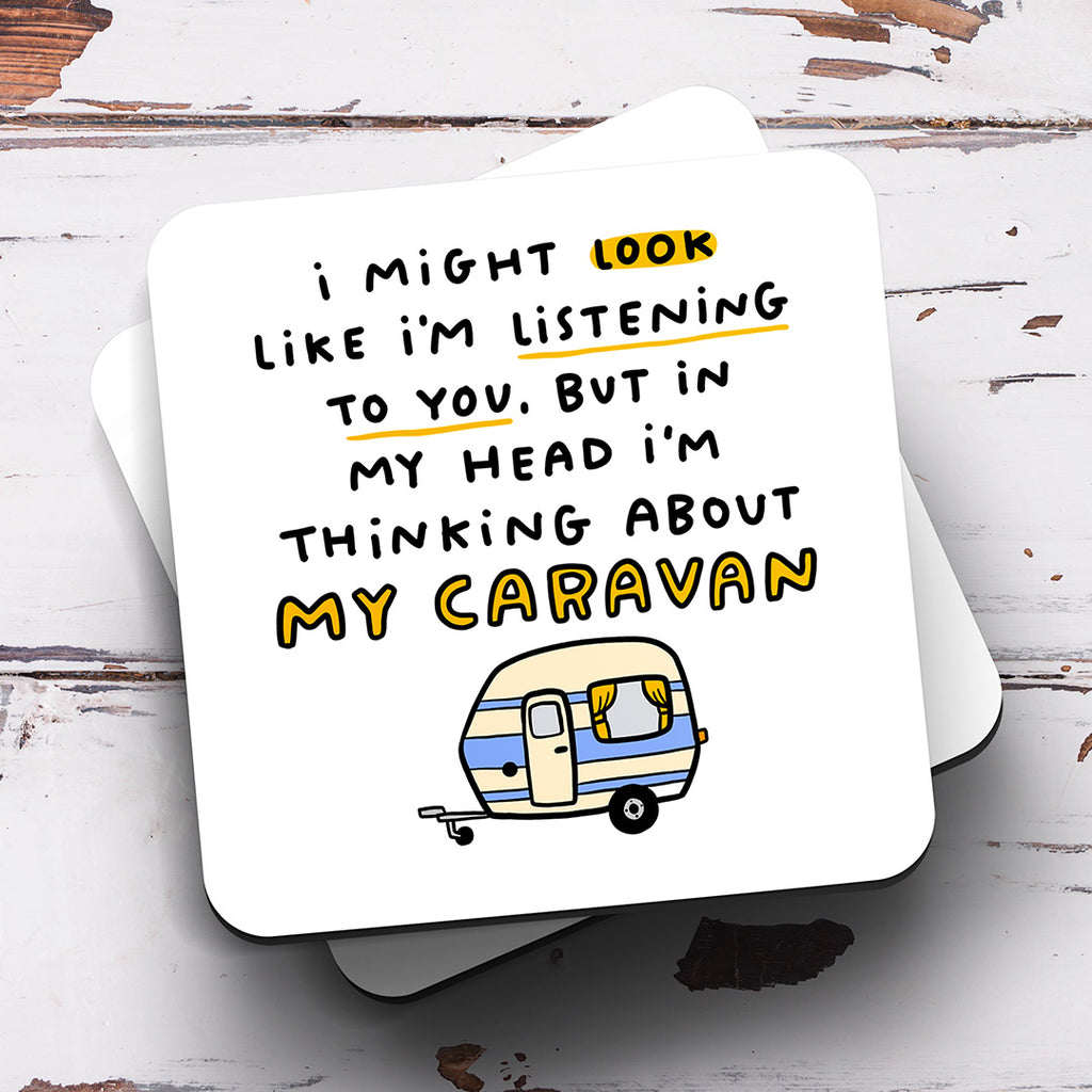 Personalised Mug - Caravan Thinking About
