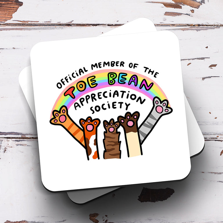 Toe Bean Appreciation Coaster