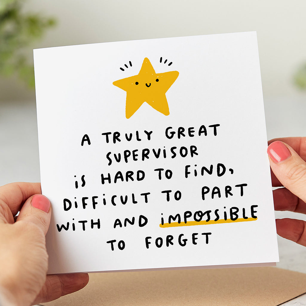 Supervisor Truly Great Card