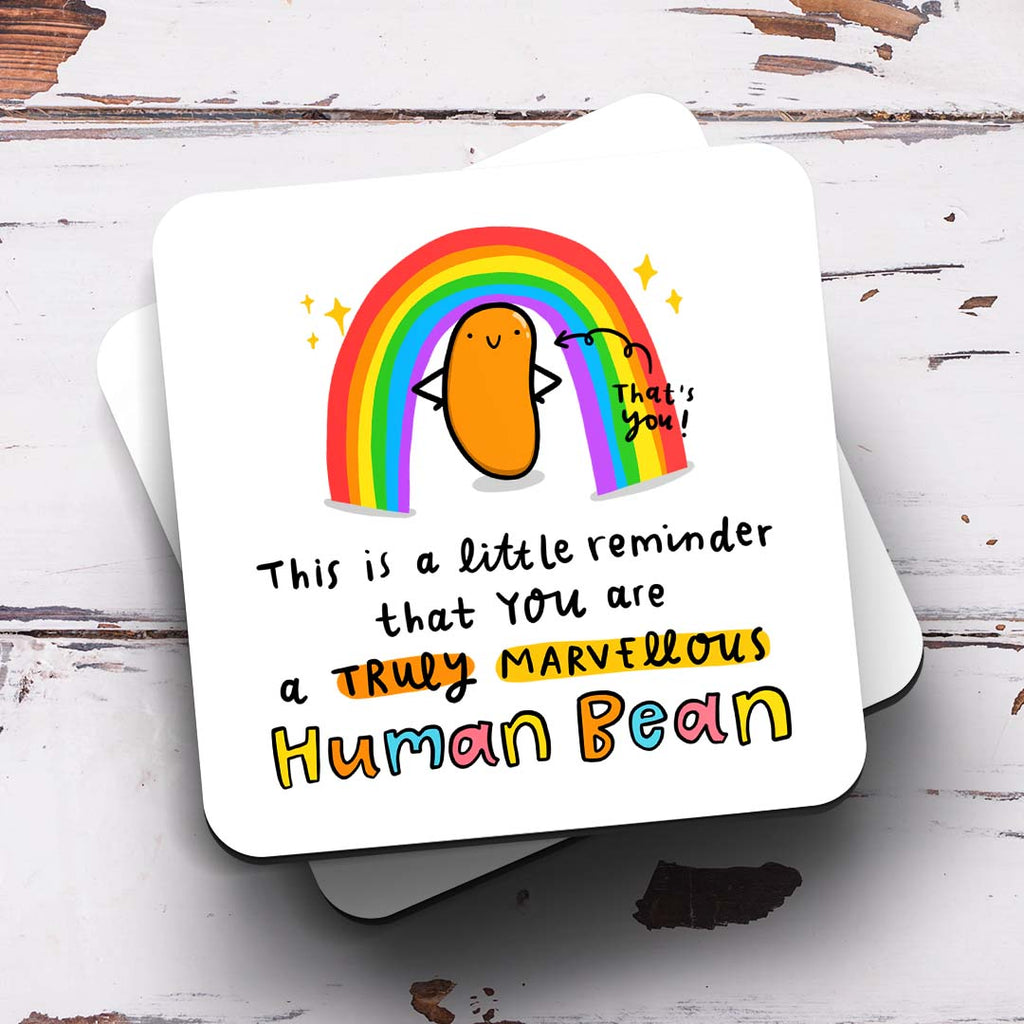Truly Marvellous Human Bean Coaster