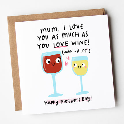 You Love Wine Mother's Day Card - Arrow Gift Co